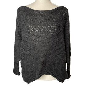 Eileen Fisher brown Loose Knit Organic Cotton Sweater Small‎